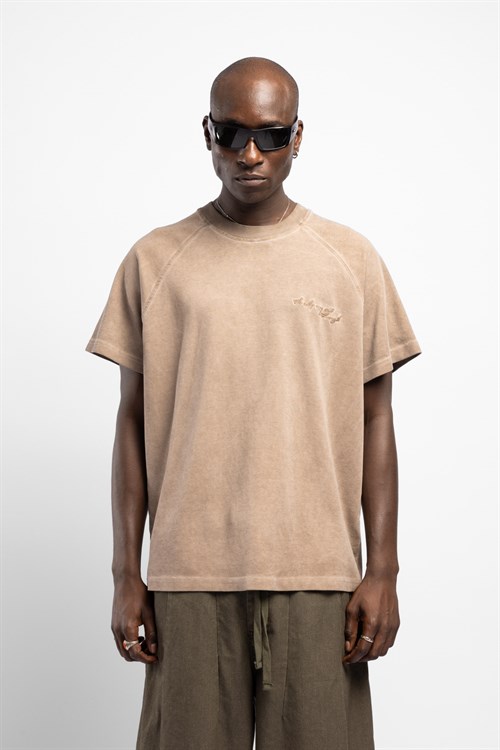 Wholesale Mens Beige T-shirt