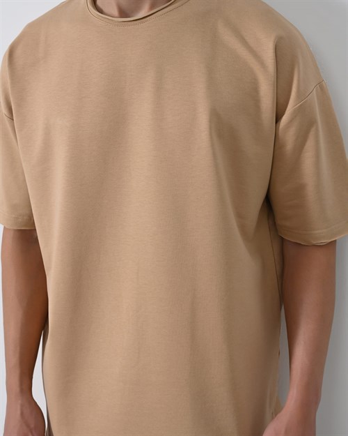 Wholesale Mens Beige T-Shirt