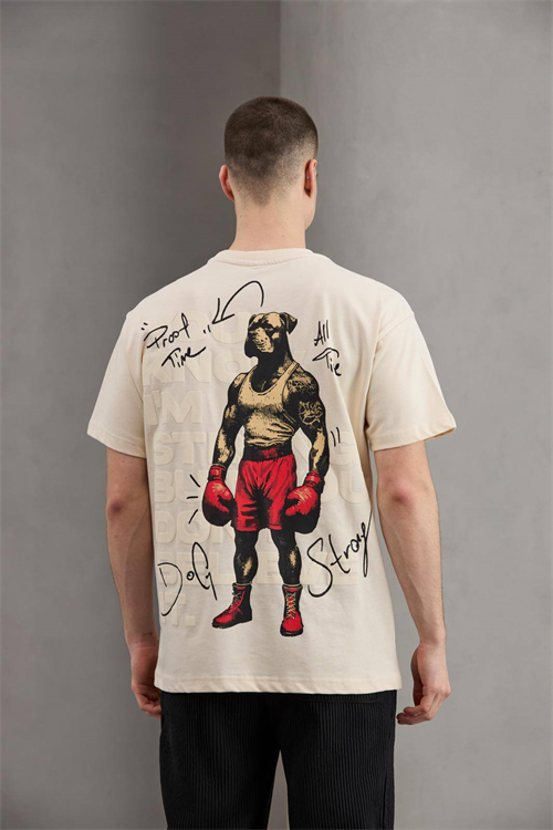 Wholesale Mens Beige T-Shirt