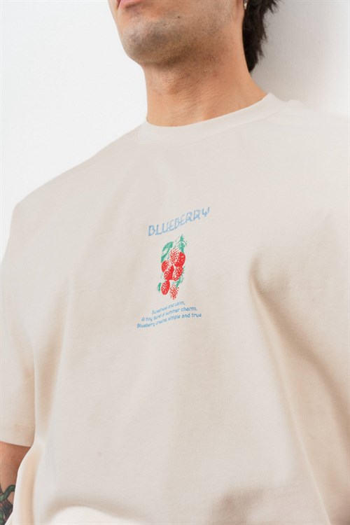 Wholesale Mens Beige T-Shirt