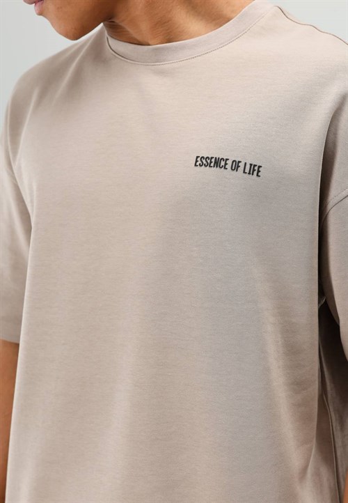 Wholesale Mens Beige T-Shirt