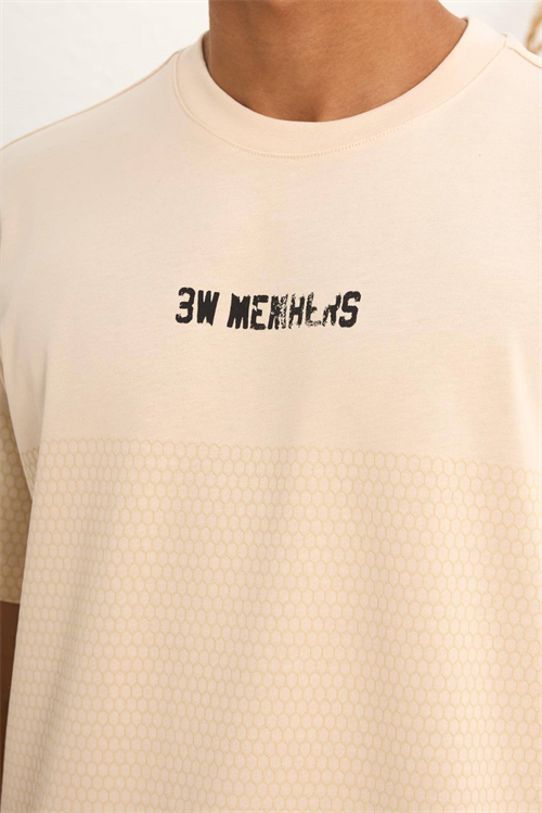 Wholesale Mens Beige T-Shirt