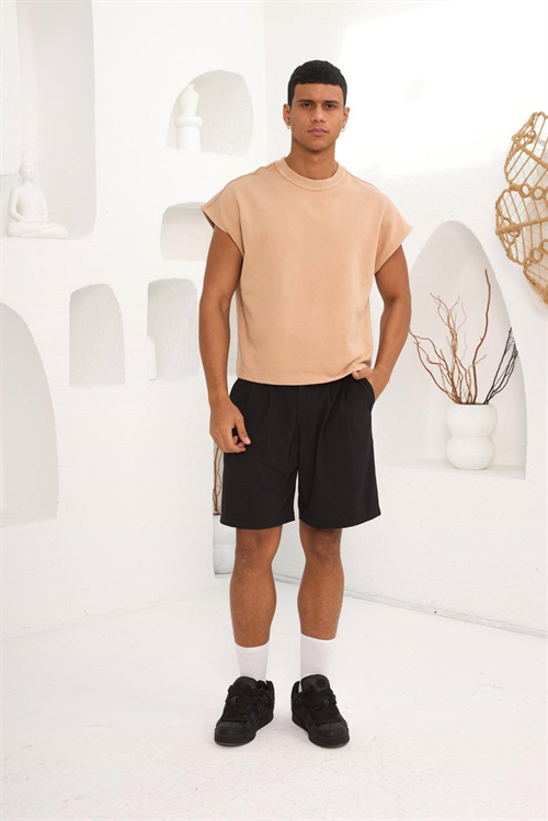 Wholesale Mens Beige T-Shirt