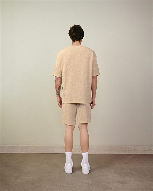 Wholesale Mens Beige T-Shirt