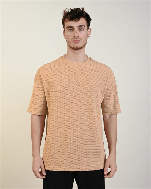 Wholesale Mens Beige T-Shirt