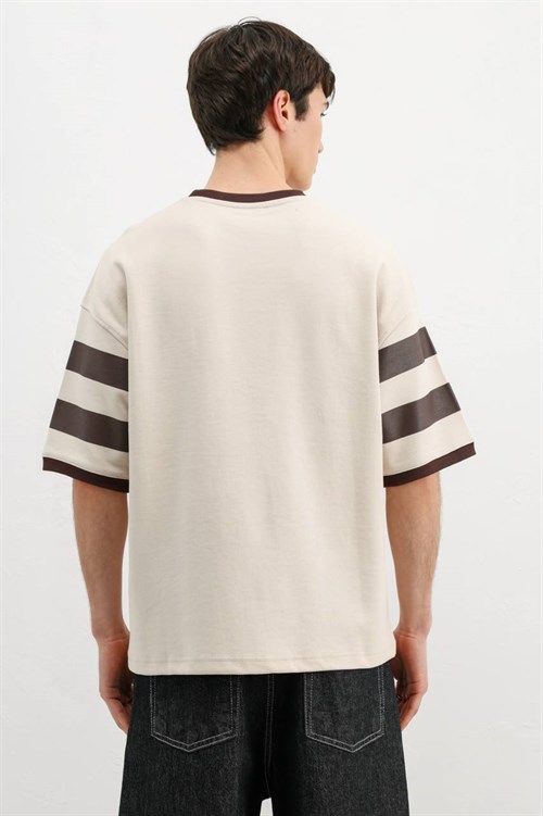 Wholesale Mens Beige T-Shirt
