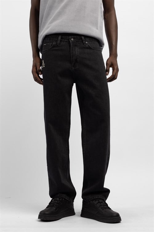 Wholesale Mens Black Baggy Jeans