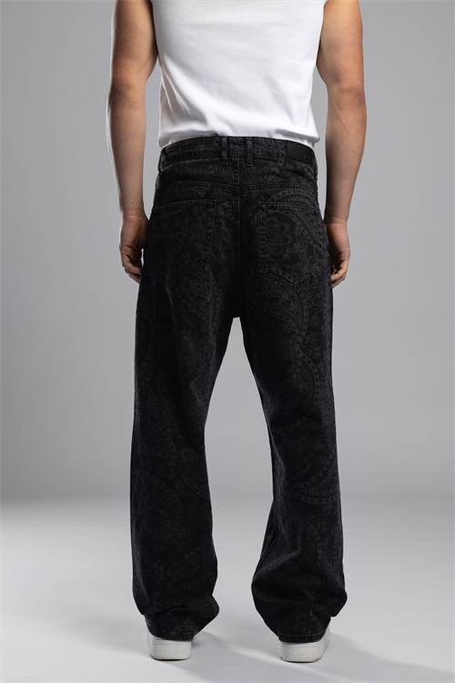 Wholesale Mens Black Baggy Jeans