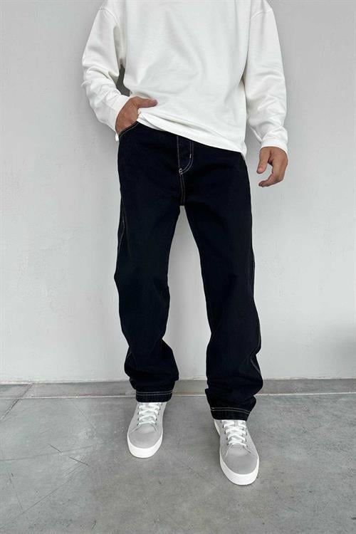 Wholesale Mens Black Baggy Jeans