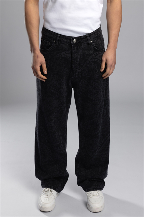 Wholesale Mens Black Baggy Jeans