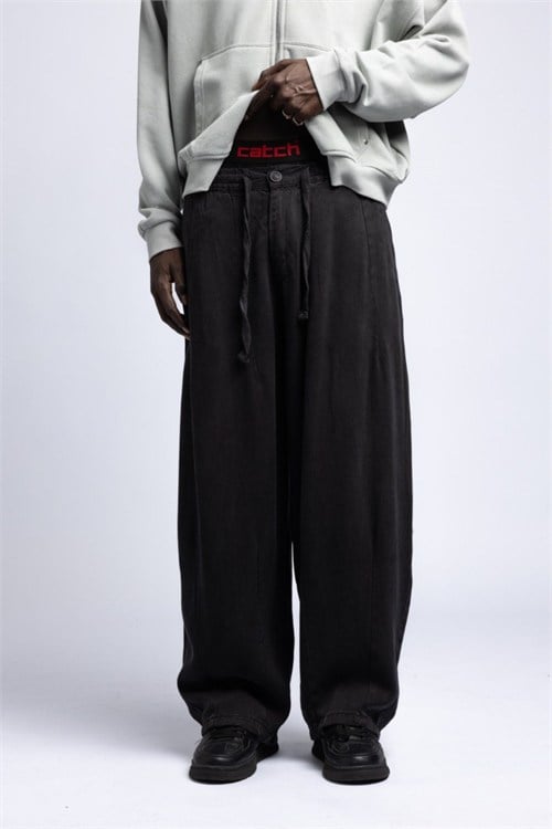 Wholesale Mens Black Baggy Pants