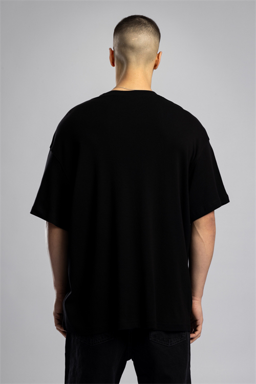 Wholesale Mens Black Basic T-shirt