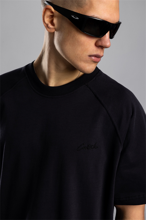 Wholesale Mens Black Basic T-shirt