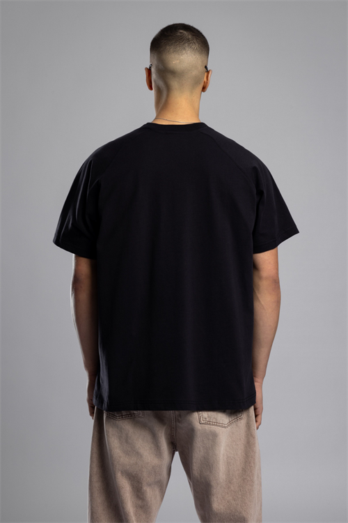Wholesale Mens Black Basic T-shirt