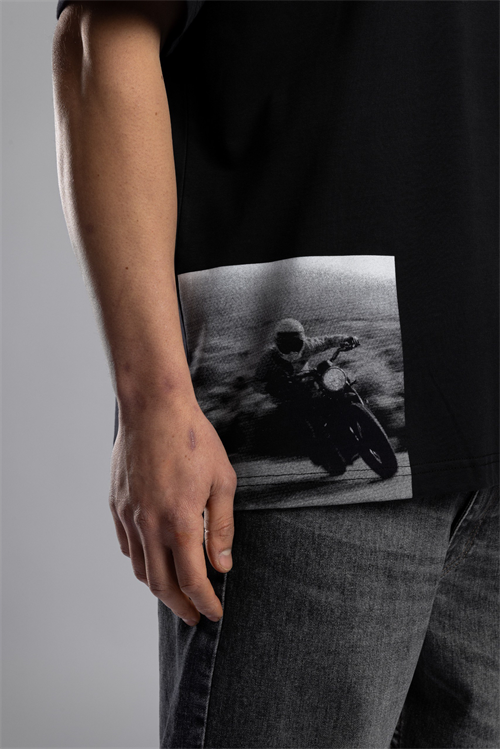 Wholesale Mens Black Basic T-shirt