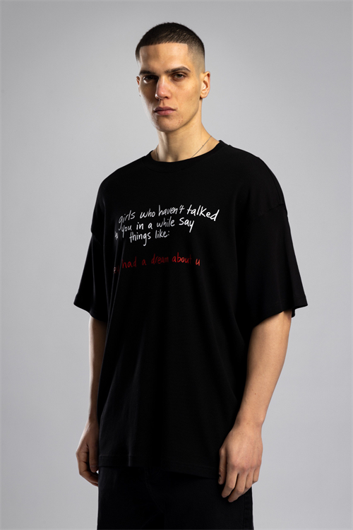 Wholesale Mens Black Basic T-shirt