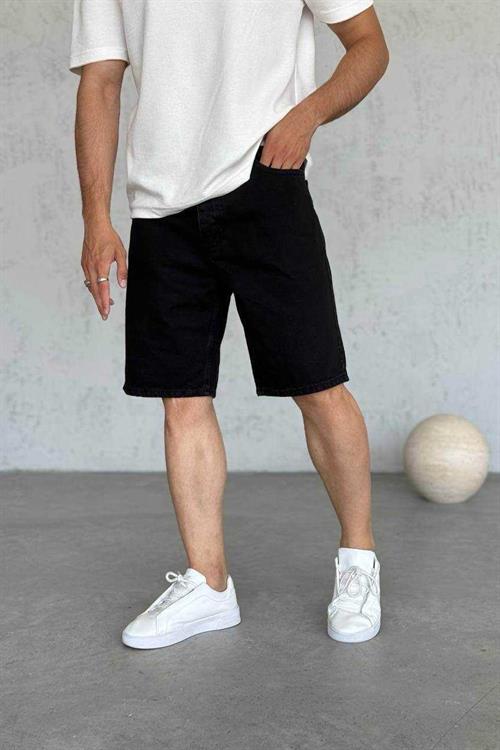 Wholesale Mens Black Denim Shorts