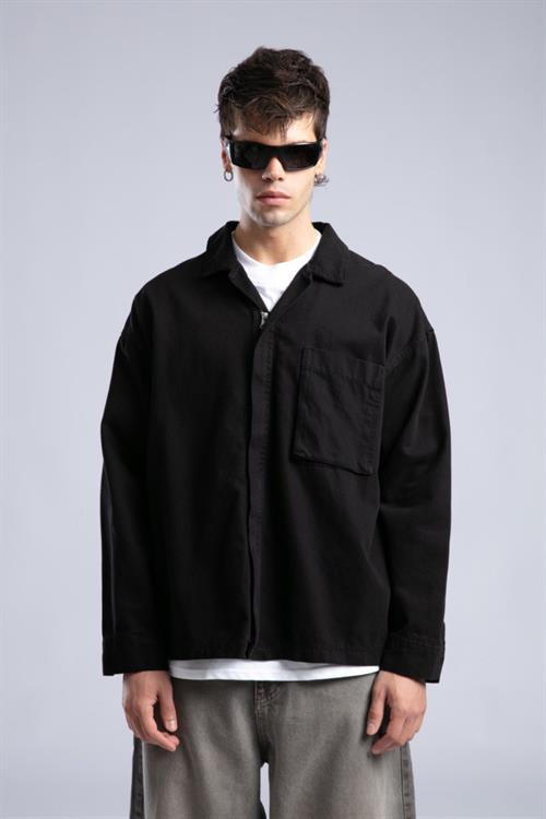 Wholesale Mens Black Gabardine Jacket
