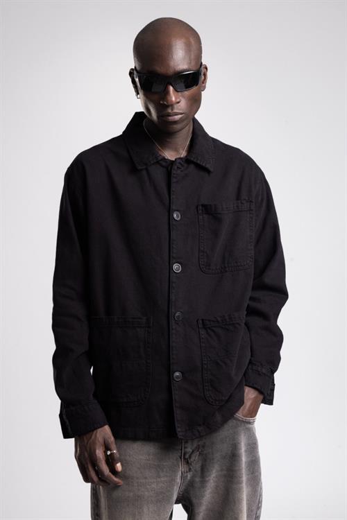 Wholesale Mens Black Gabardine Jacket