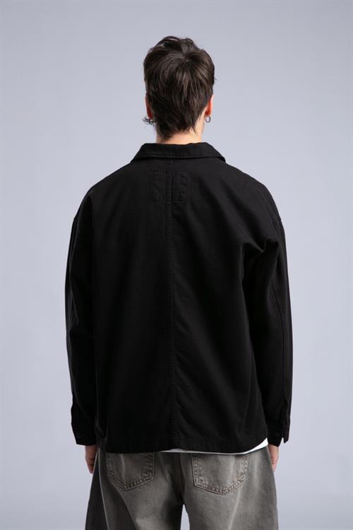 Wholesale Mens Black Gabardine Jacket