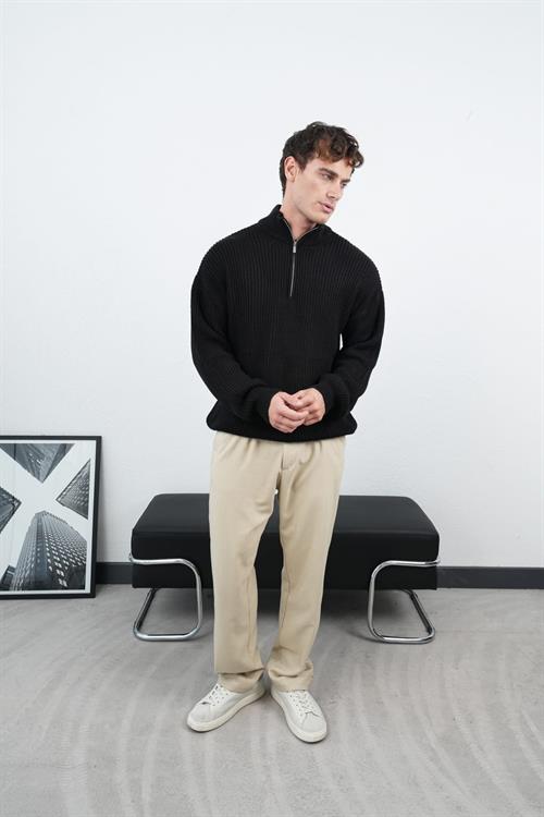 Wholesale Mens Black Knit Sweater