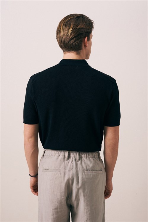 Wholesale Mens Black Knit T-Shirt