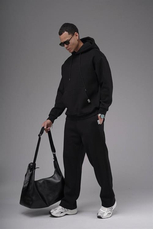 Wholesale Mens Black Oversize Tracksuit