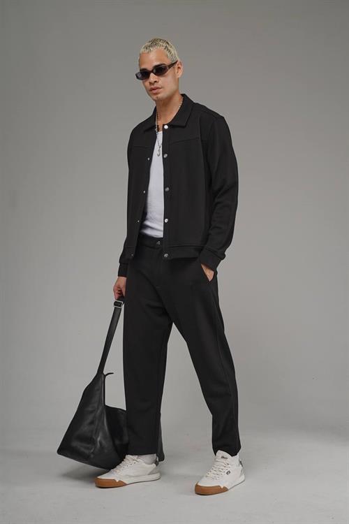 Wholesale Mens Black Oversize Tracksuit