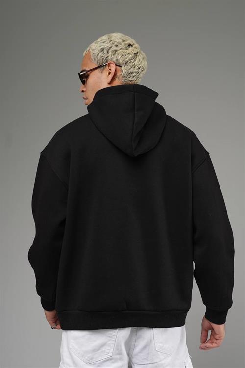 Wholesale Mens Black Oversized Sweatshirt 