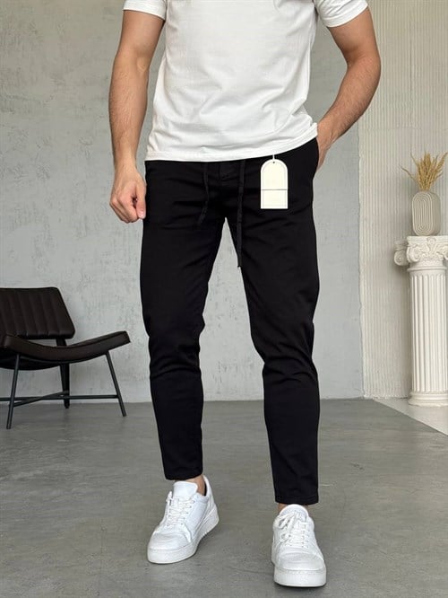 Wholesale Men's Black Pants 1504W26-PNT5114