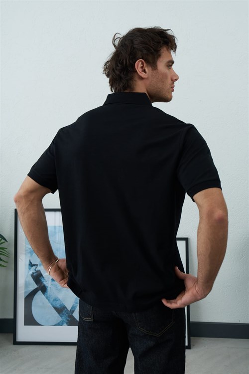 Wholesale Mens Black Polo T-Shirt