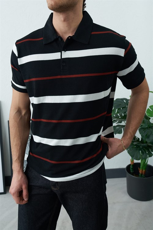 Wholesale Mens Black Polo T-Shirt