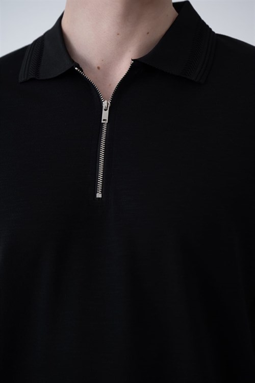 Wholesale Mens Black Polo T-Shirt