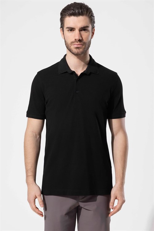 Wholesale Mens Black Polo T-Shirt