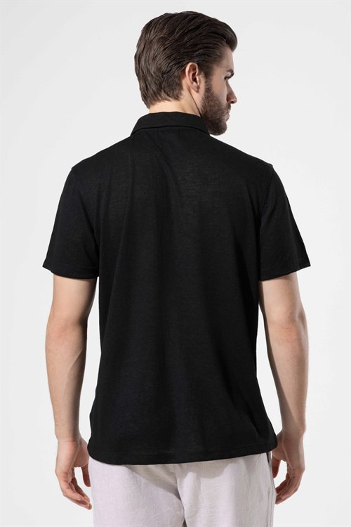 Wholesale Mens Black Polo T-Shirt