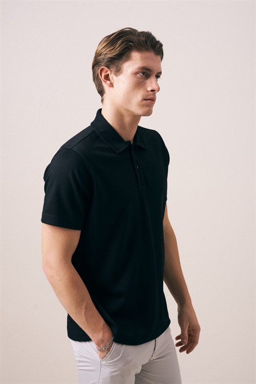 Wholesale Mens Black Polo T-Shirt