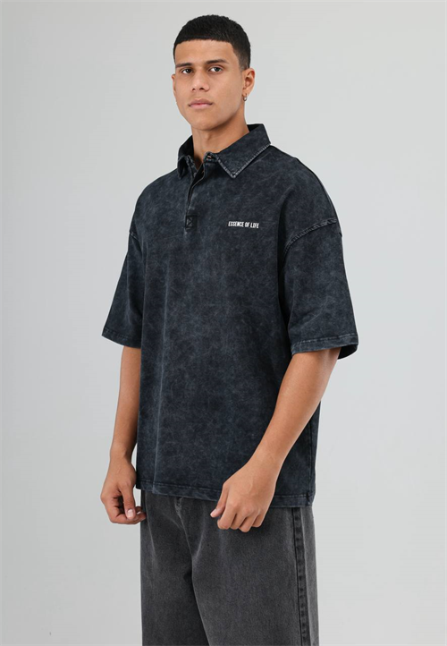 Wholesale Mens Black Polo T-Shirt