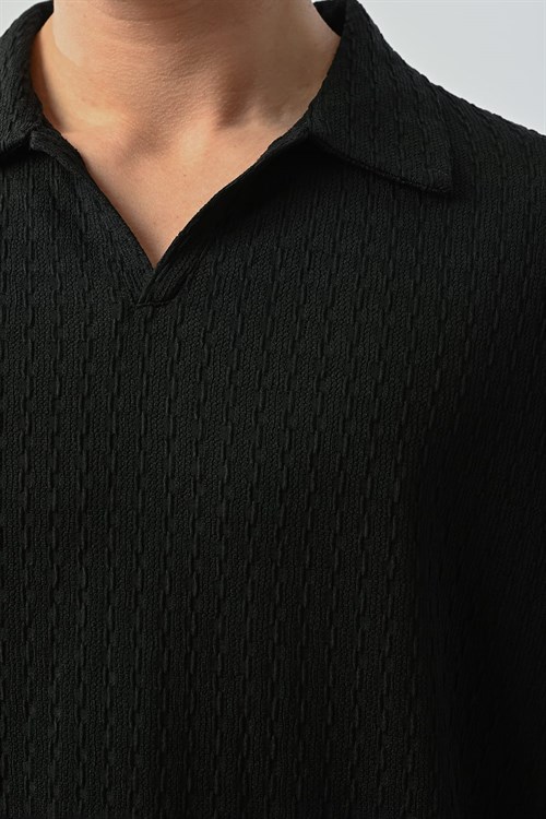 Wholesale Mens Black Polo T-Shirt