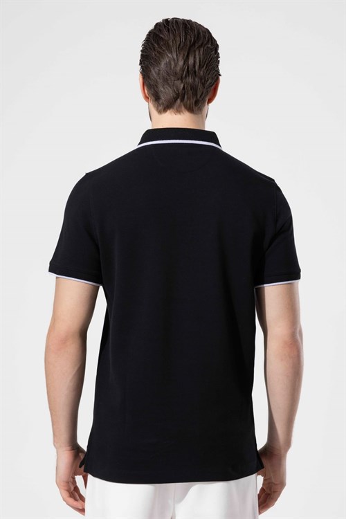Wholesale Mens Black Polo T-Shirt