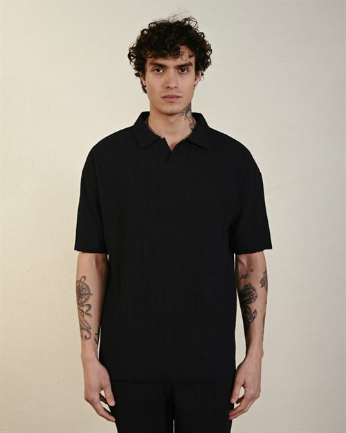 Wholesale Mens Black Polo T-Shirt