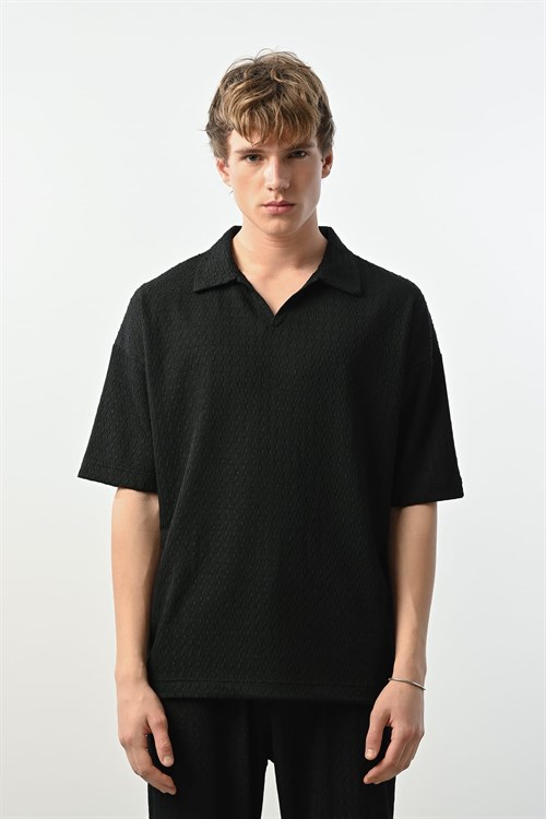 Wholesale Mens Black Polo T-Shirt