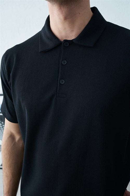 Wholesale Mens Black Polo T-Shirt