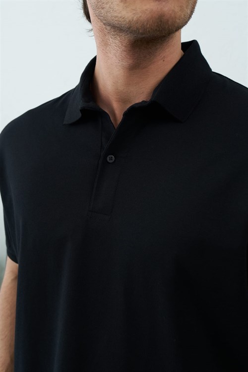 Wholesale Mens Black Polo T-Shirt