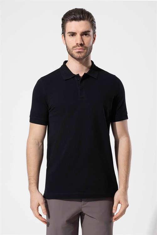 Wholesale Mens Black Polo T-Shirt