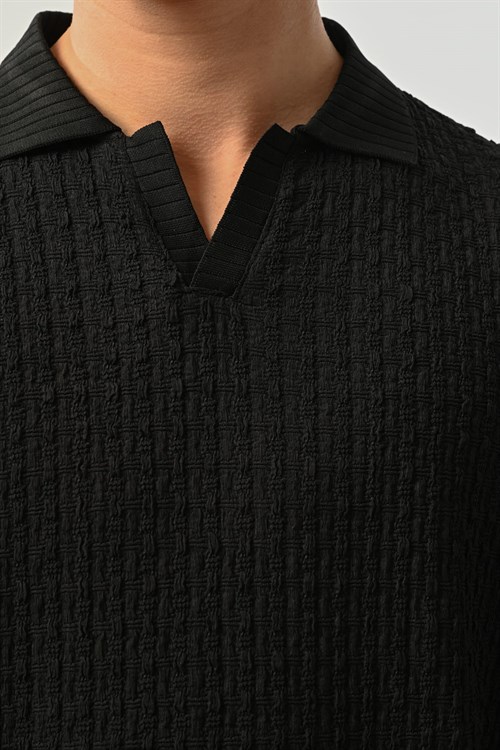 Wholesale Mens Black Polo T-Shirt