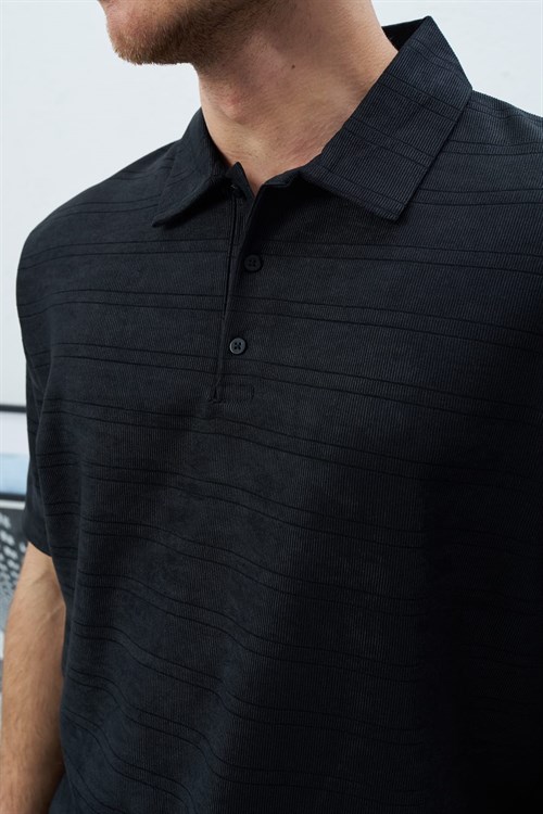 Wholesale Mens Black Polo T-Shirt