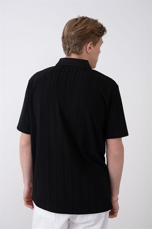 Wholesale Mens Black Polo T-Shirt