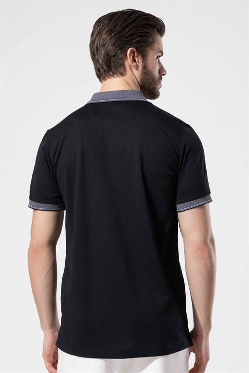 Wholesale Mens Black Polo T-Shirt