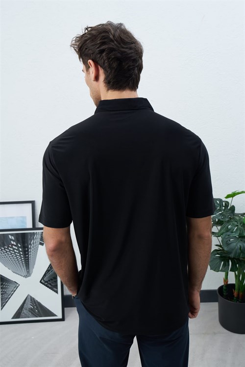 Wholesale Mens Black Polo T-Shirt