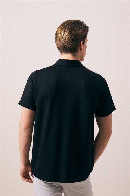Wholesale Mens Black Polo T-Shirt